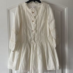 Zara Girl Ivory Dress size 6